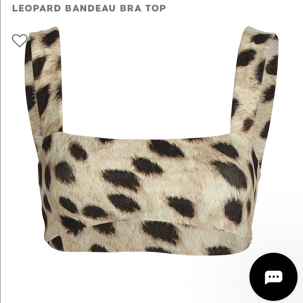 WEWOREWHAT LEOPARD BRA TOP